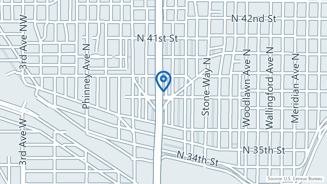 Map showing Ketamine Seattle in Seattle, Washington