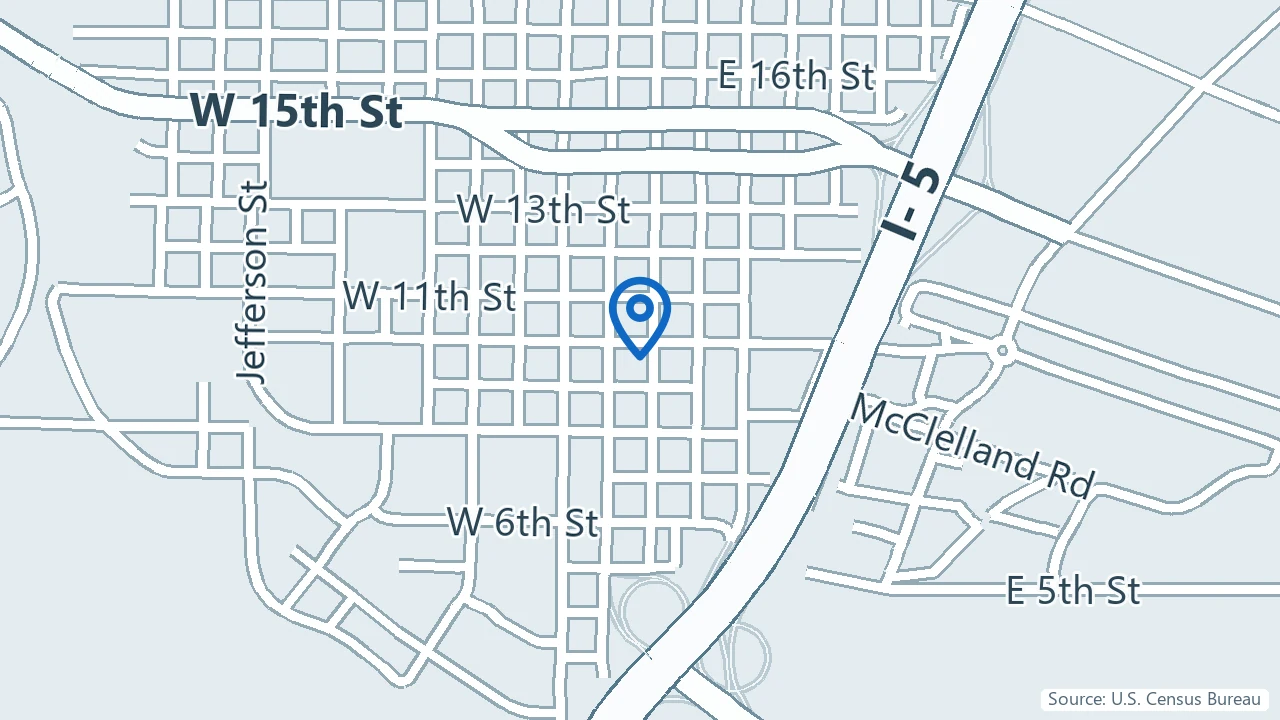 Map showing NorthStar Psychiatry in Vancouver, Washington