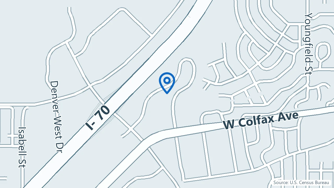 Map showing Wellness Psychiatry in Lakewood, Colorado