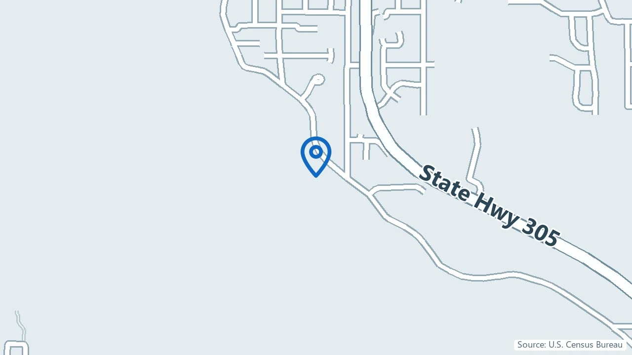 Map showing Seattle Neuropsychiatric Treatment Center in Poulsbo, Washington