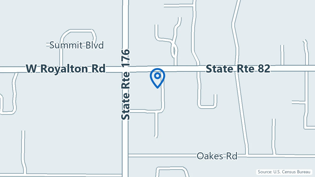 Map showing Comprehensive Minds in Broadview Heights, Ohio