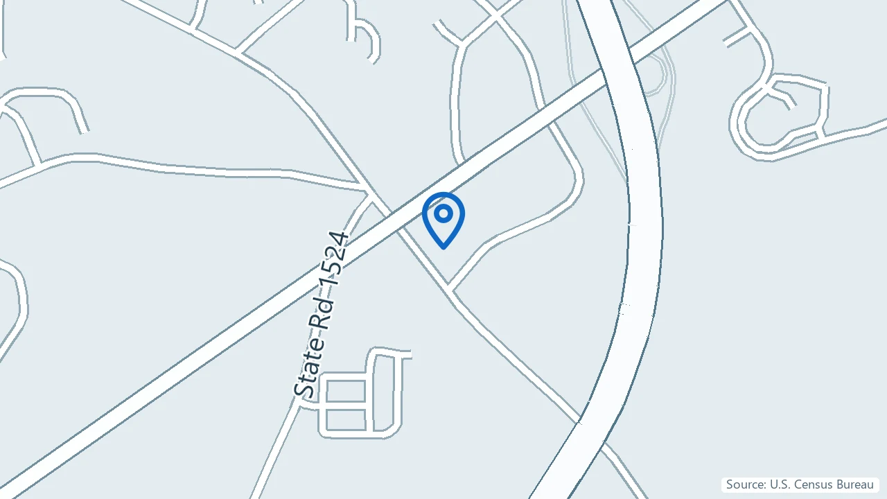 Map showing Consoling Minds Psychiatry in Garner, North Carolina