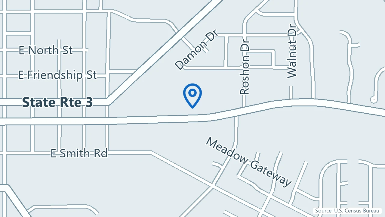 Map showing Charak Center for Health & Wellness in Medina, Ohio
