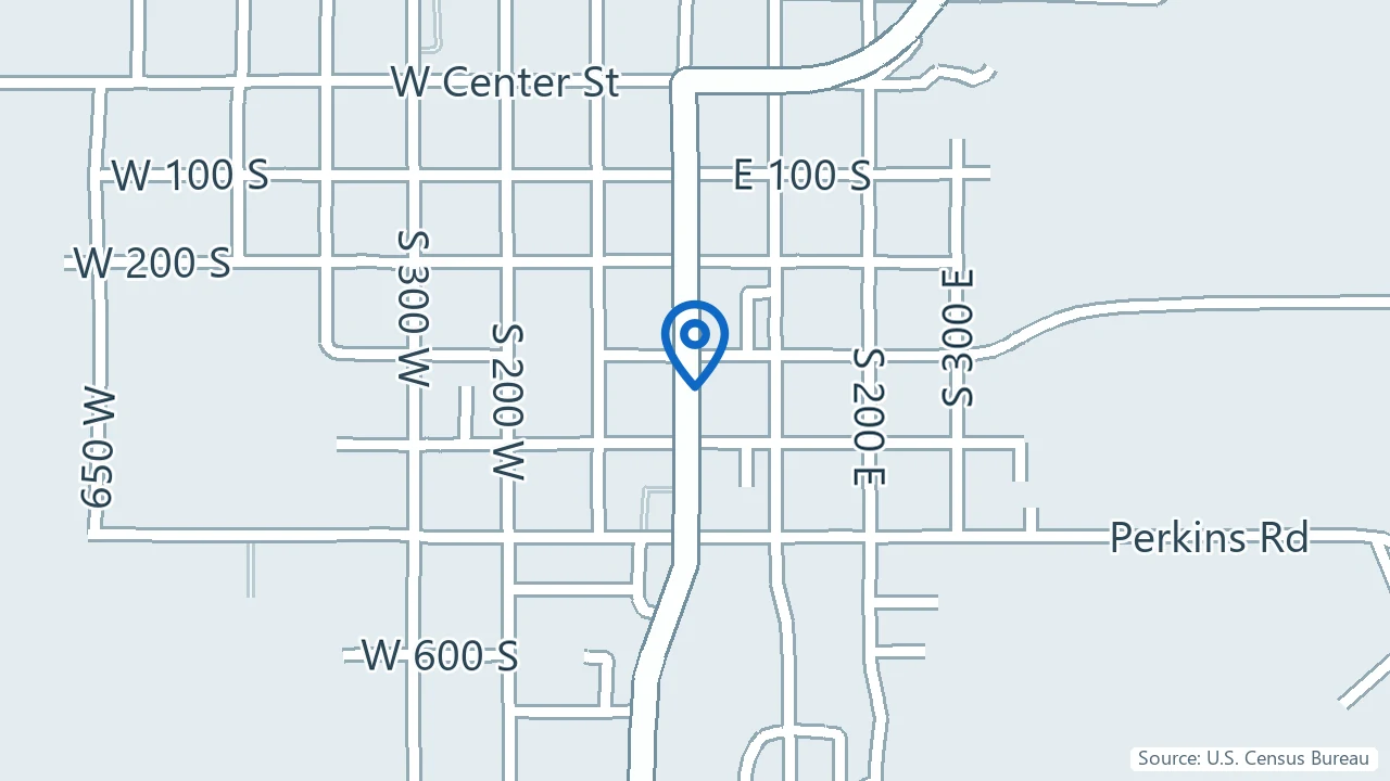 Map showing Mindful Infusions in Blanding, Utah