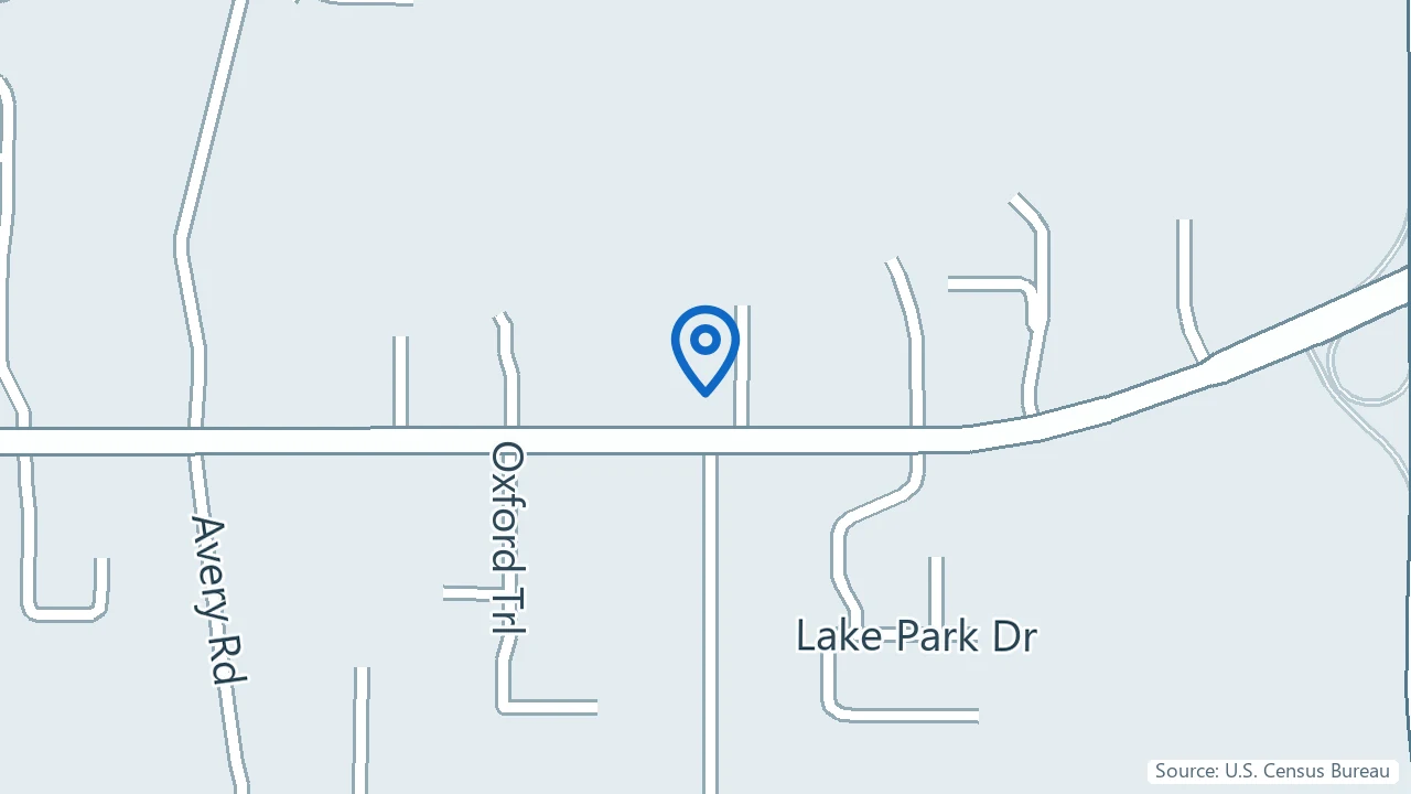 Map showing D2 Human Performance Center in Broadview Heights, Ohio