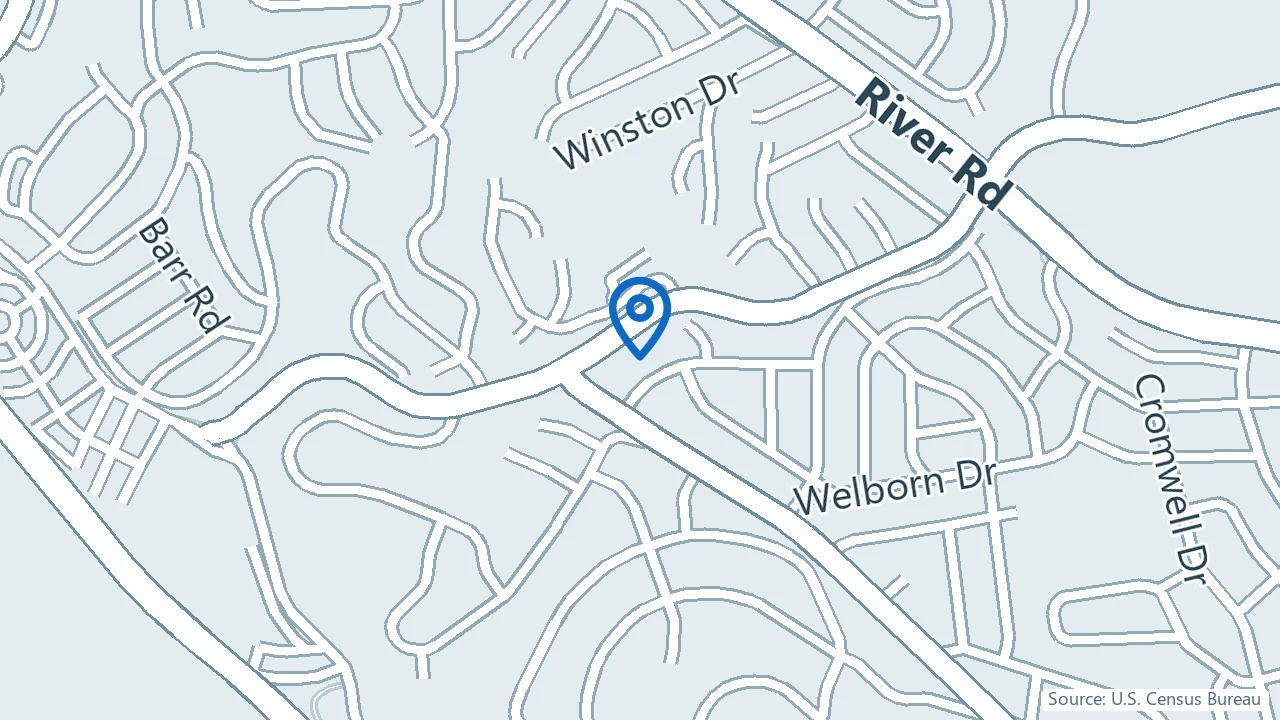 Map showing Muhammad Majeed, MD - Point Performance in Bethesda, Maryland