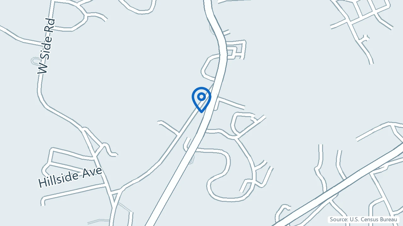 Map showing White Mountain Community Health Center in Conway, New Hampshire