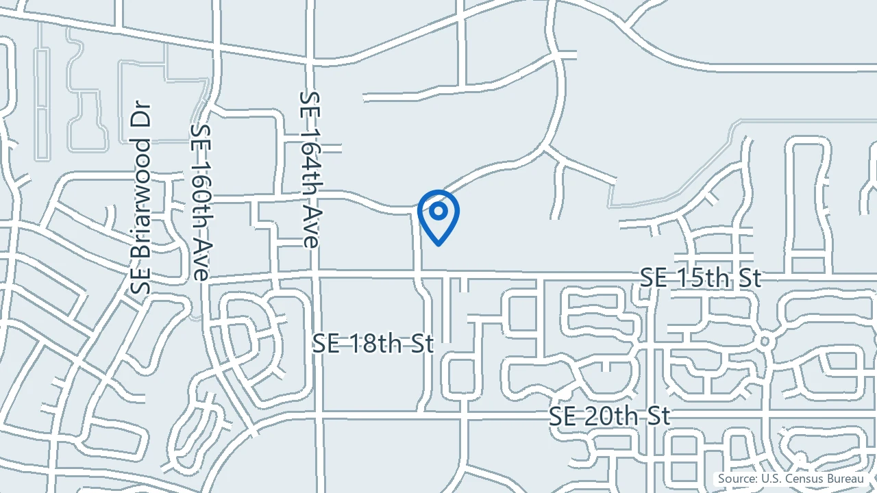 Map showing Pacific Phoenix Psychiatry & TMS in Vancouver, Washington