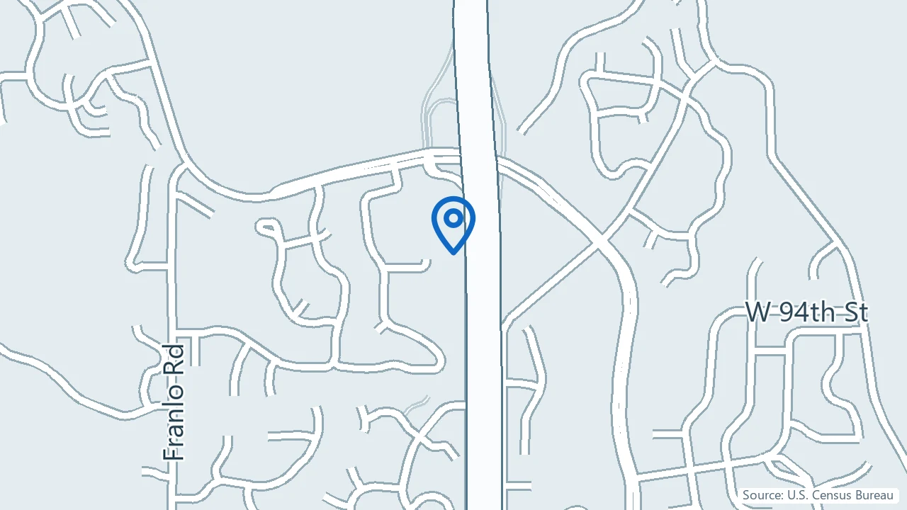 Map showing Institute for Integrative Therapies in Eden Prairie, Minnesota