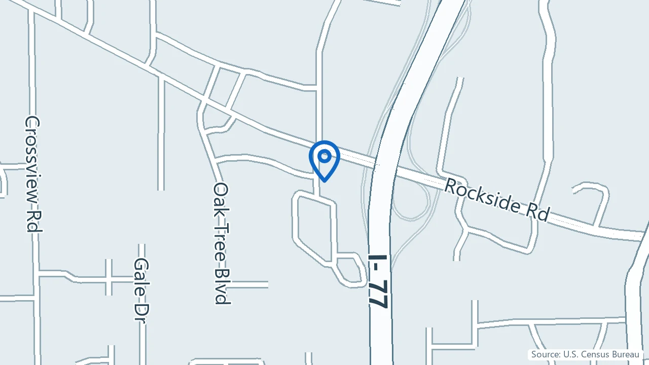 Map showing Lopez-Larson & Associates in Independence, Ohio