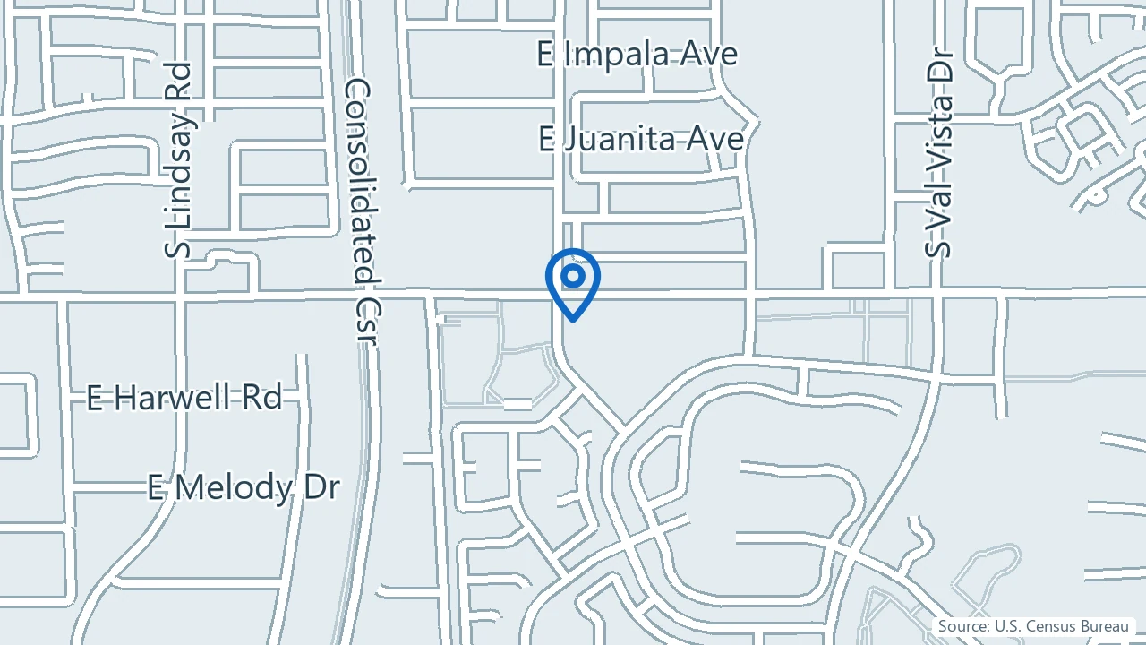 Map showing ReNew Wellness in Gilbert, Arizona