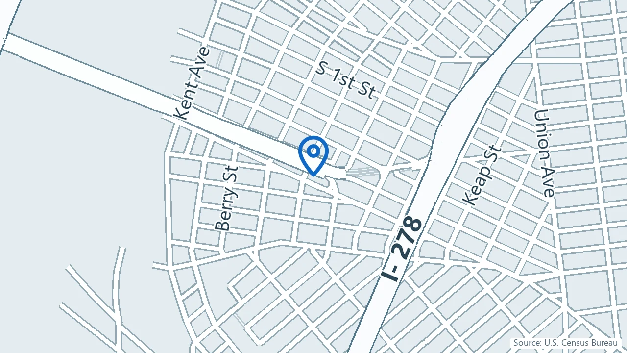 Map showing Ember Health: Williamsburg in Brooklyn, New York