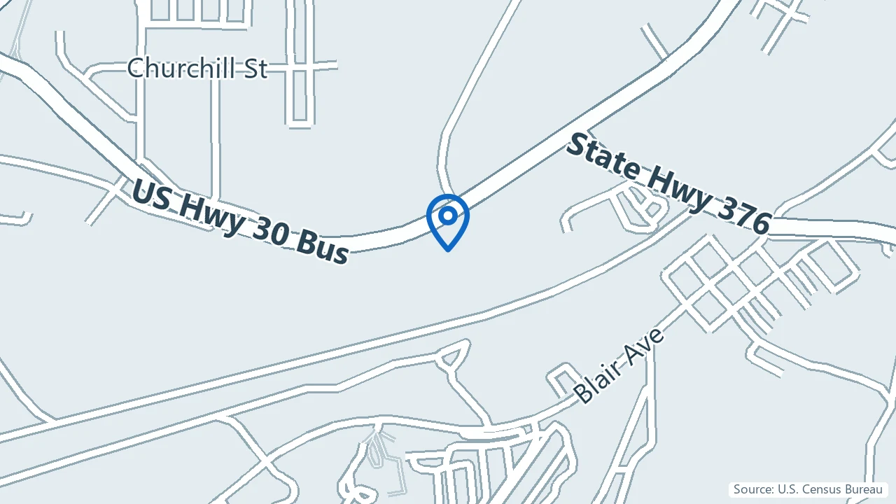 Map showing Wevolve Counseling in Rock Springs, Wyoming