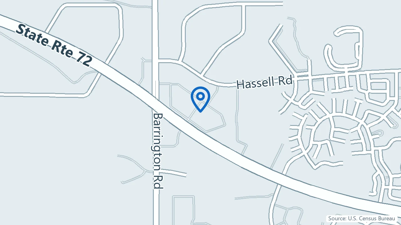 Map showing Ardent Counseling Center in Hoffman Estates, Illinois
