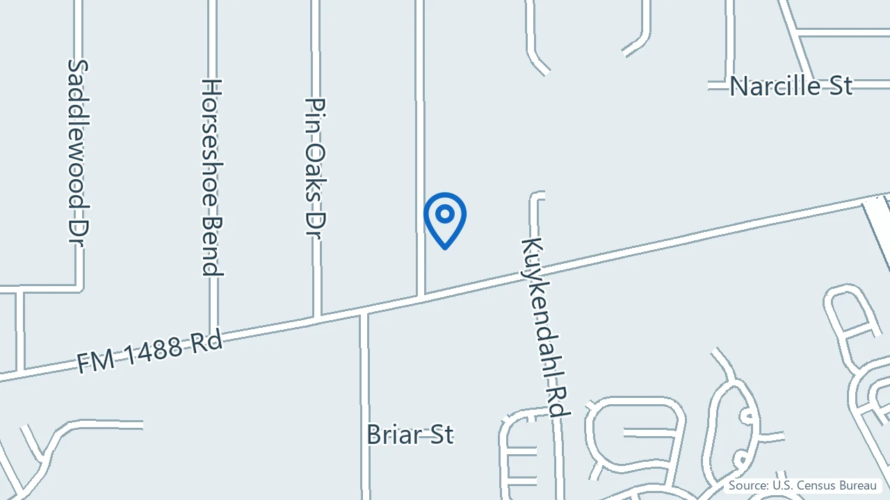Map showing InfusionMD in The Woodlands, Texas