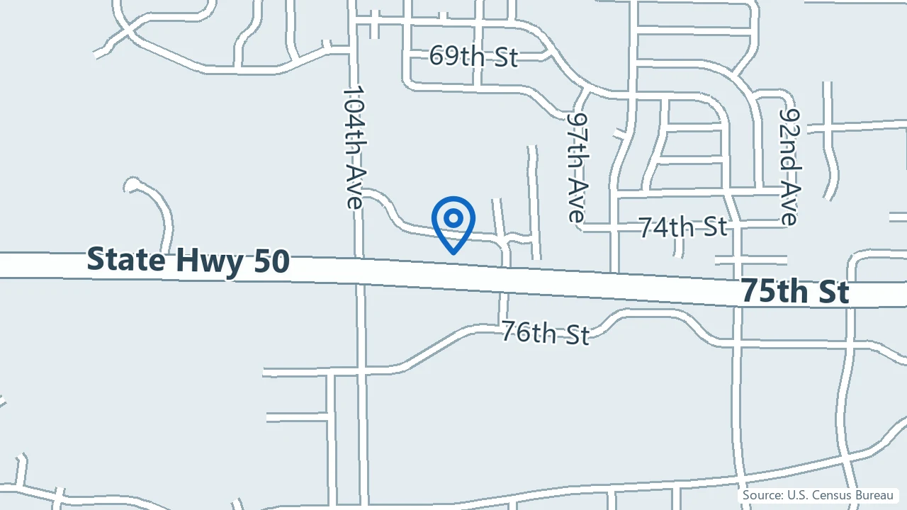 Map showing Pro Spine & Pain in Kenosha, Wisconsin