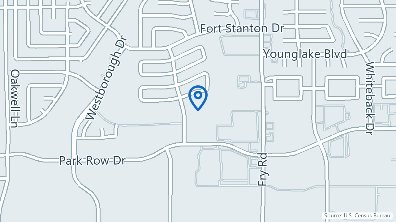 Map showing Rafael D. Guerrero, M.D. in Katy, Texas