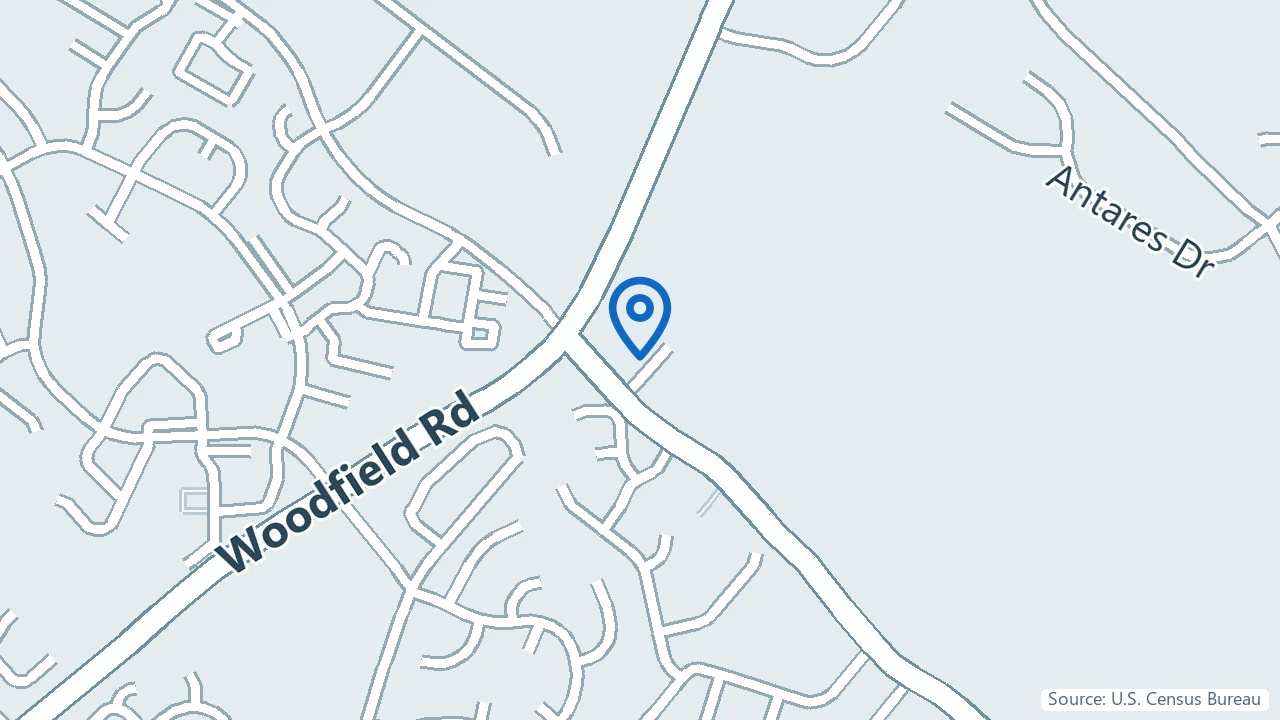 Map showing Zohar Health in Gaithersburg, Maryland