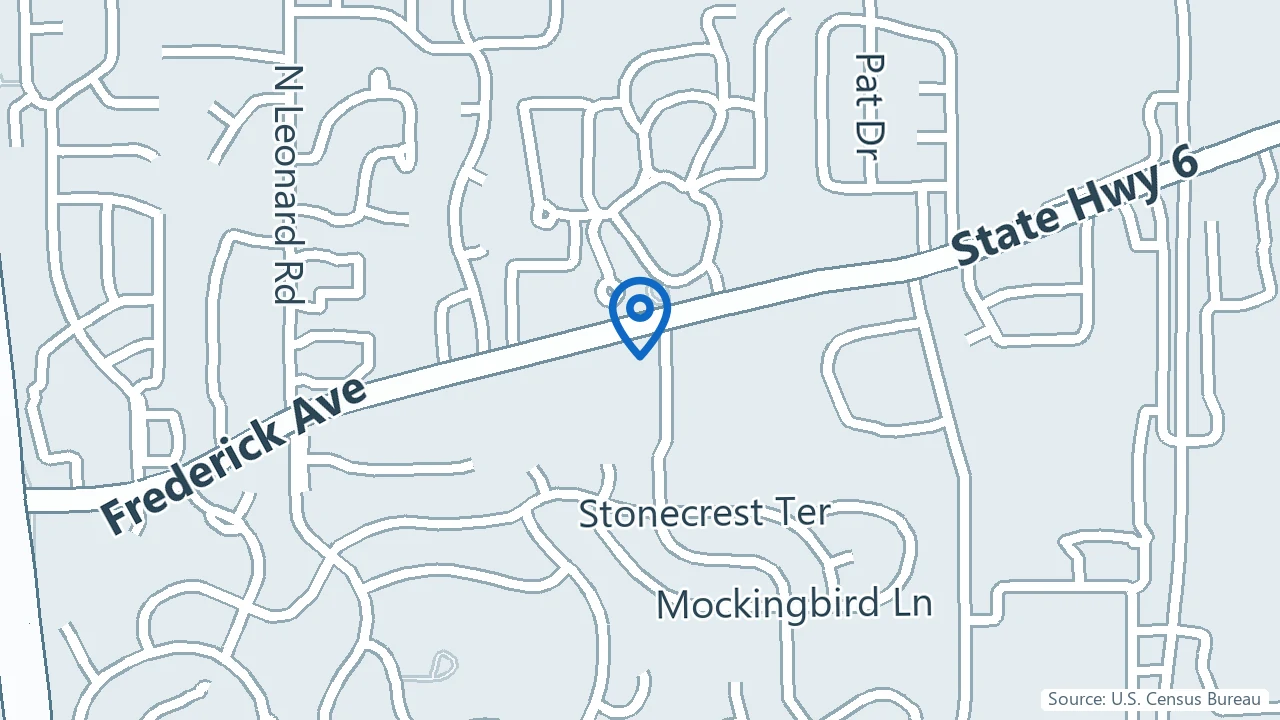Map showing Family Guidance Center for Behavioral Healthcare in St. Joseph, Missouri