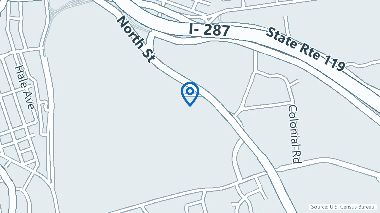 Map showing Ketamine Westchester in White Plains, New York