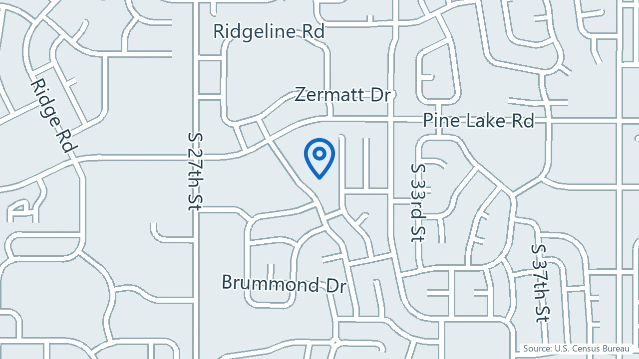 Map showing Elevate Mind + Mood in Lincoln, Nebraska