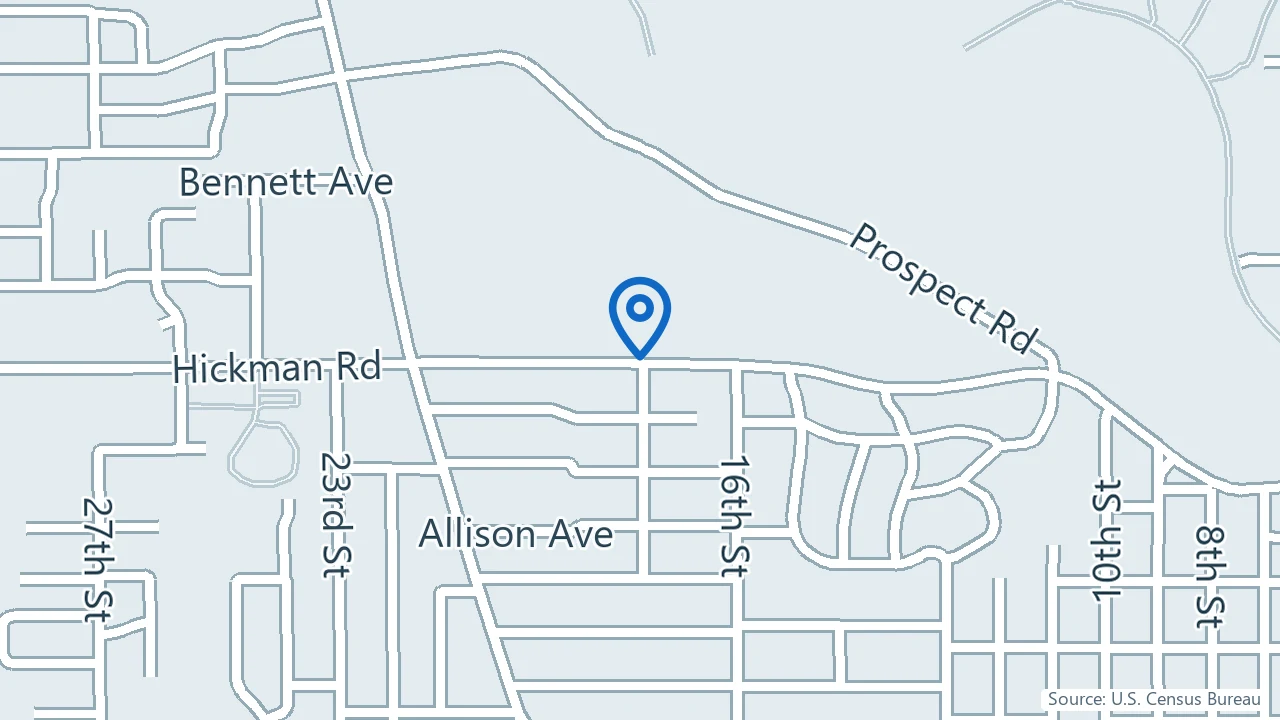 Map showing Broadlawns Medical Center Spravato Clinic in Des Moines, Iowa
