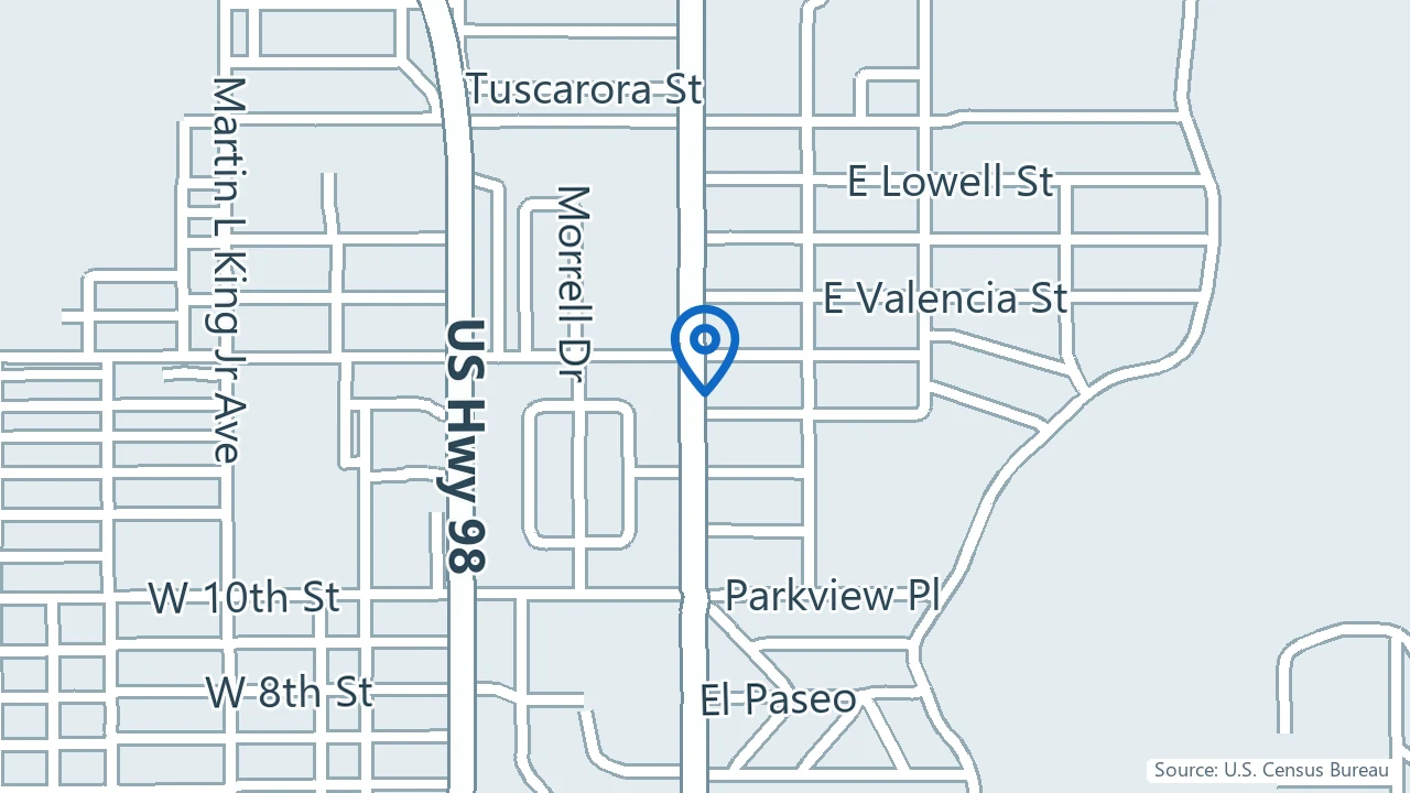 Map showing Lee of the Stone Counseling in Lakeland, Florida