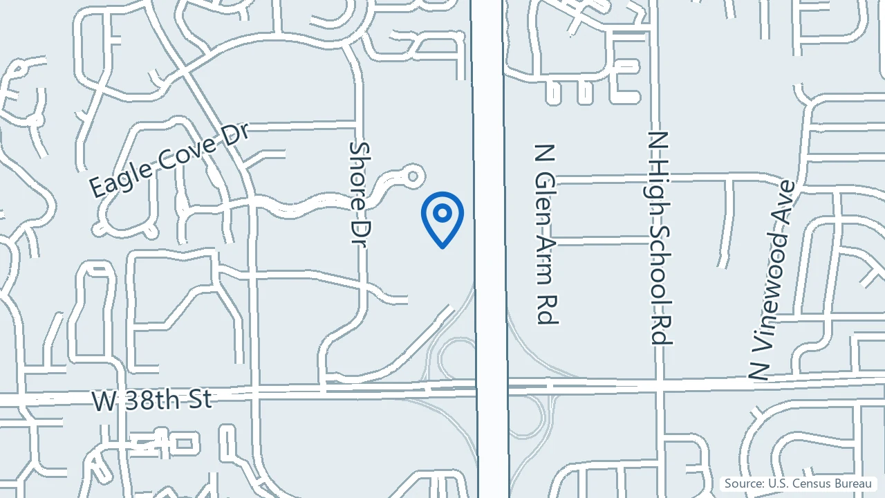 Map showing United Hope Medical in Indianapolis, Indiana