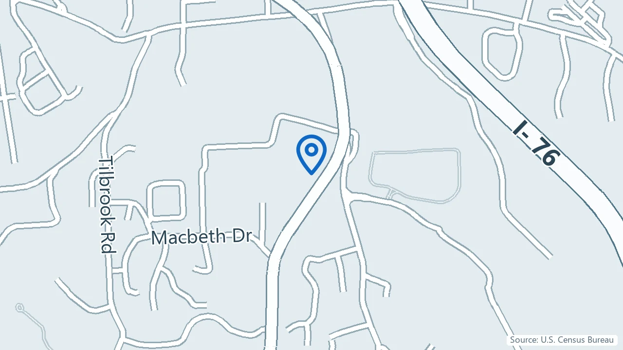 Map showing Pittsburgh Ketamine in Monroeville, Pennsylvania