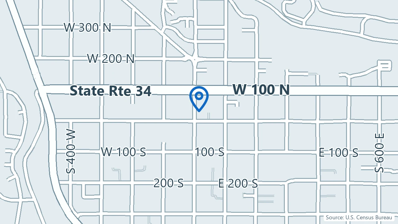 Map showing Better Balance Psychiatry in St. George, Utah