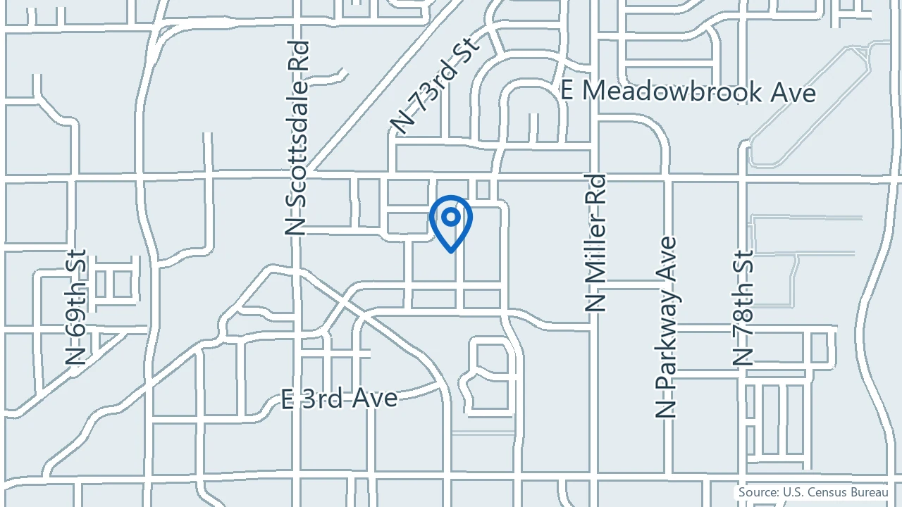 Map showing Innerbloom Medical in Scottsdale, Arizona