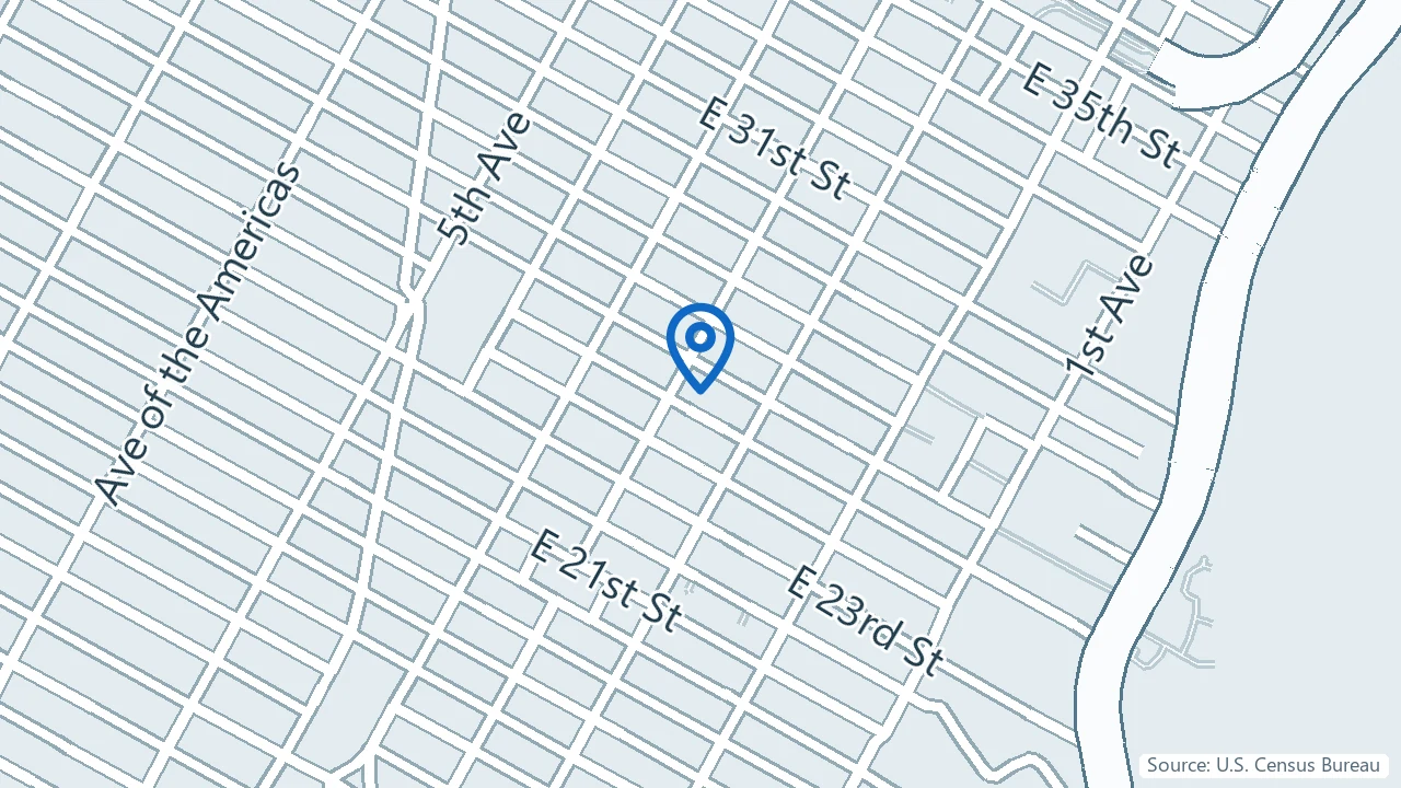 Map showing InnerMost in New York, New York