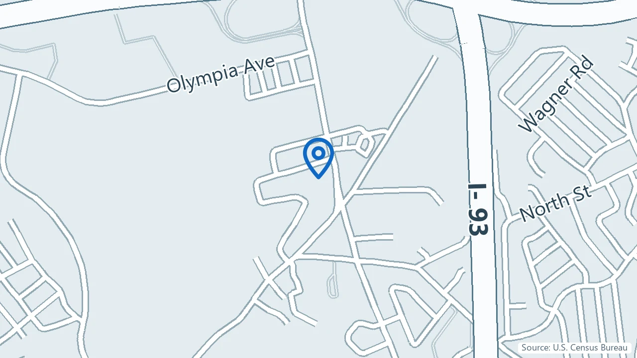 Map showing Emerge Ketamine in Woburn, Massachusetts