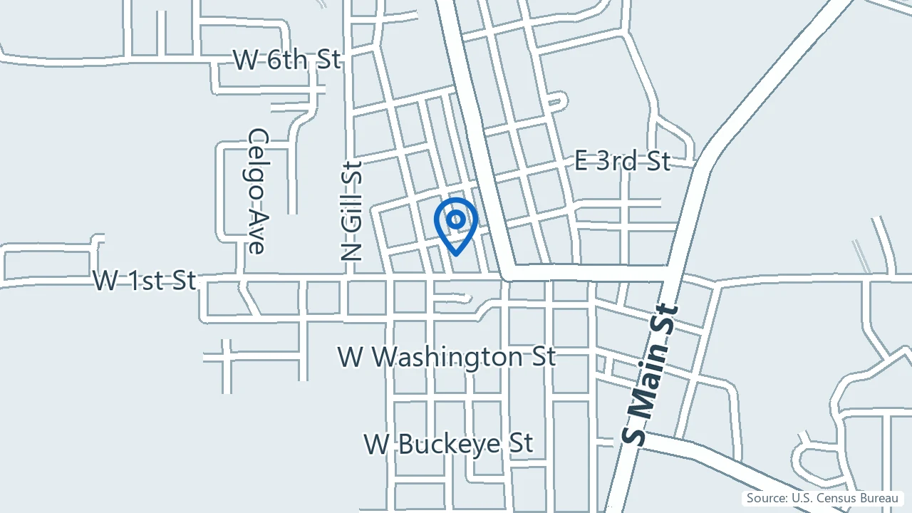 Map showing Prairie Home Wellness and Counseling in Monticello, Iowa