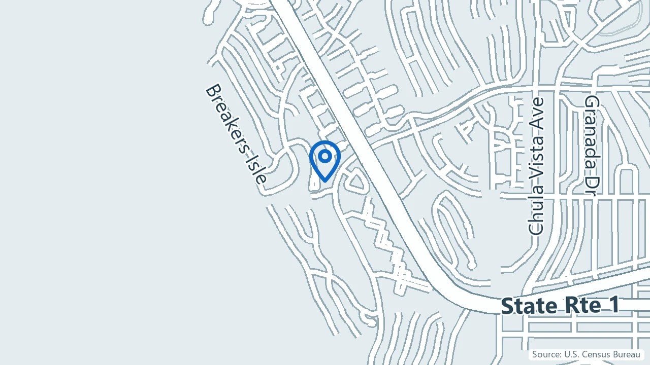 Map showing Progeny Psychiatric Clinic in Dana Point, California