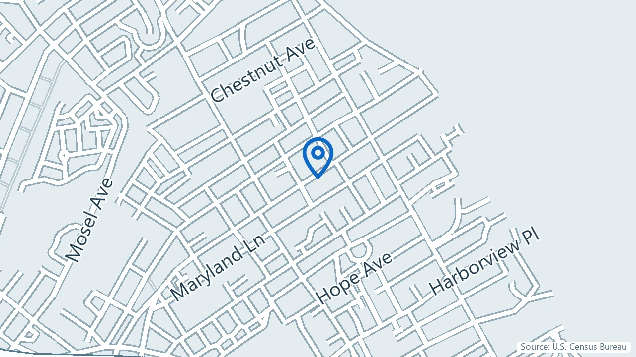 Map showing Crasmere Psychiatric Services in Staten Island, New York