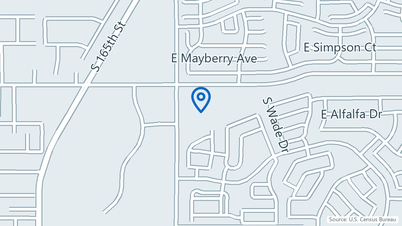 Map showing Resilient Health in Gilbert, Arizona