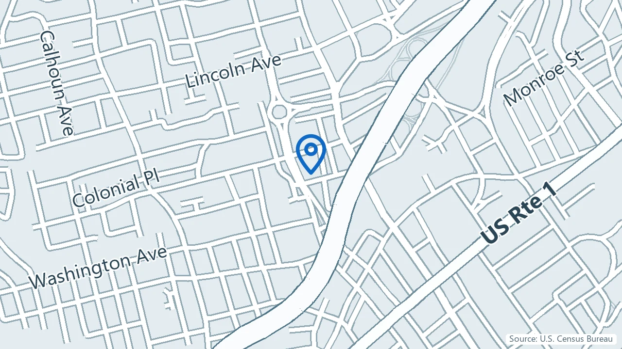 Map showing Fuse Mind & Body in New Rochelle, New York