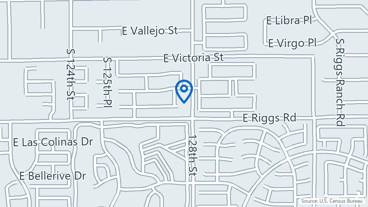 Map showing Advanced Ketamine in Chandler, Arizona