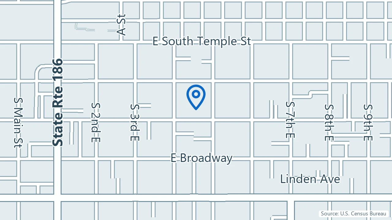 Map showing Salt and Stone Wellness in Salt Lake City, Utah