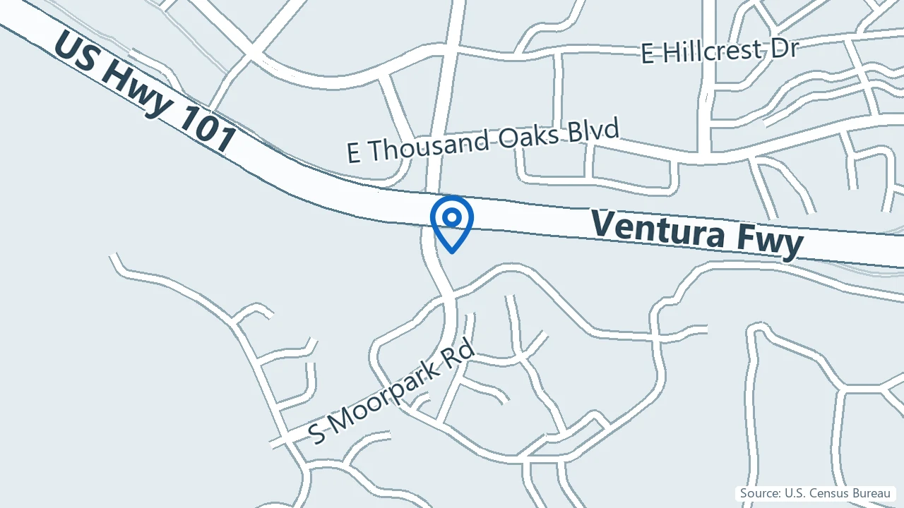 Map showing Summit Health Group in Thousand Oaks, California