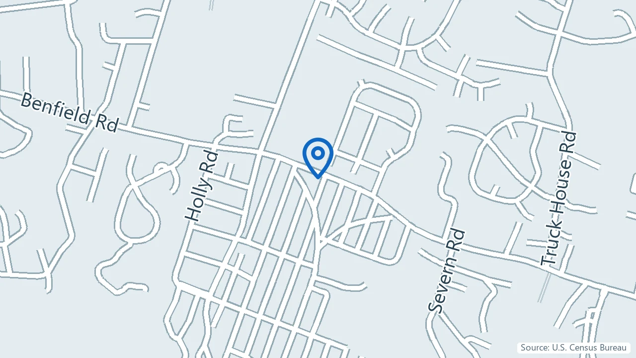 Map showing Shine Wellness in Severna Park, Maryland