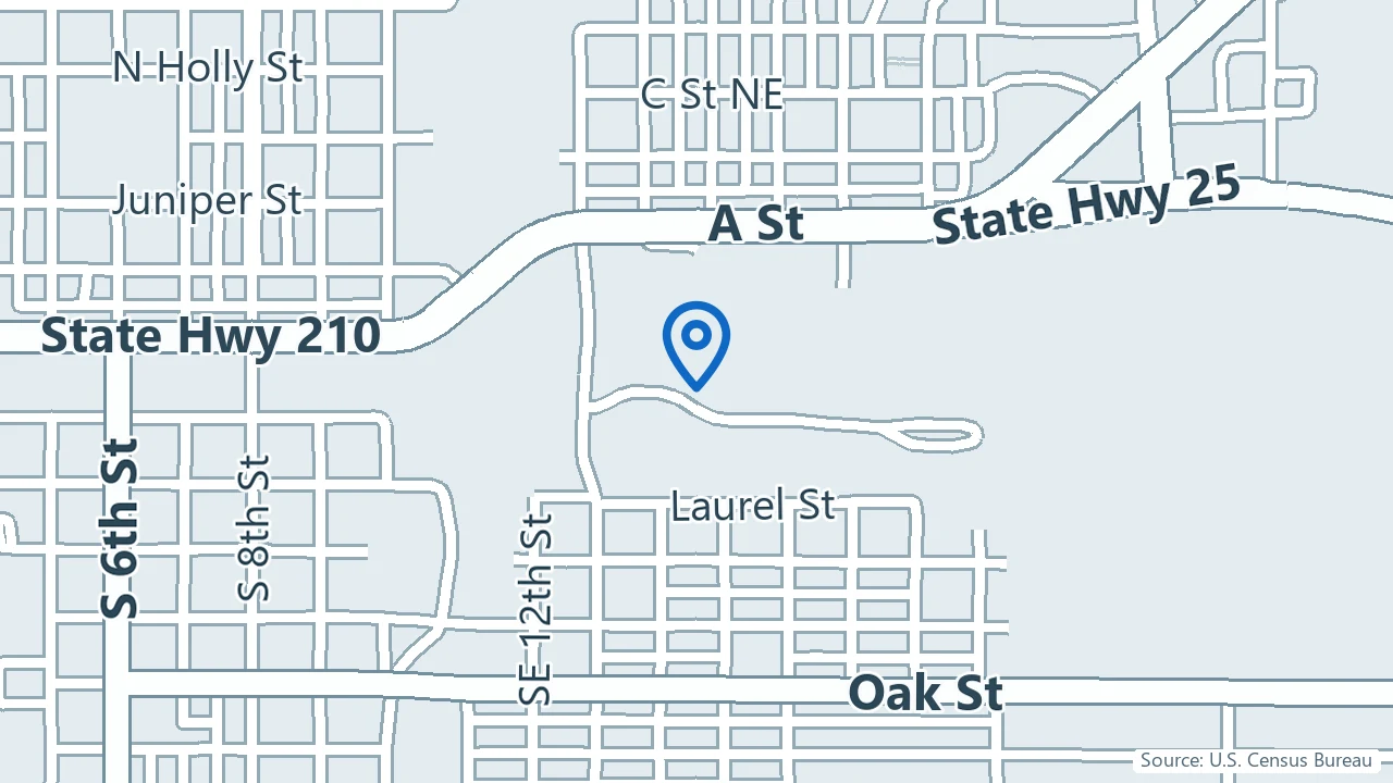 Map showing Lakeview Behavioral Health in Brainerd, Minnesota