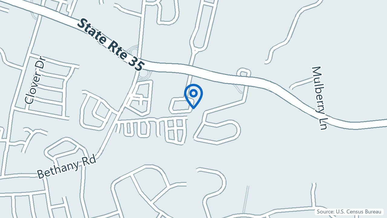 Map showing Varsha B. Mehta MD in Hazlet, New Jersey