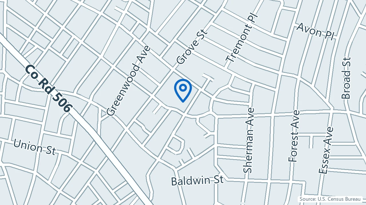 Map showing Cavora Mind & Wellness in Montclair, New Jersey