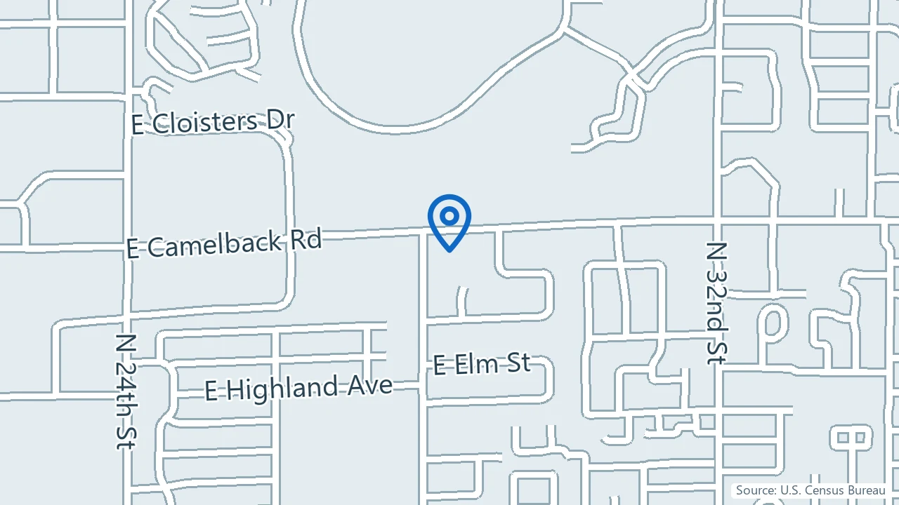 Map showing Daytryp Health in Phoenix, Arizona