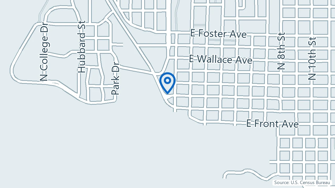 Map showing North Idaho Ketamine & TMS in Coeur d'Alene, Idaho