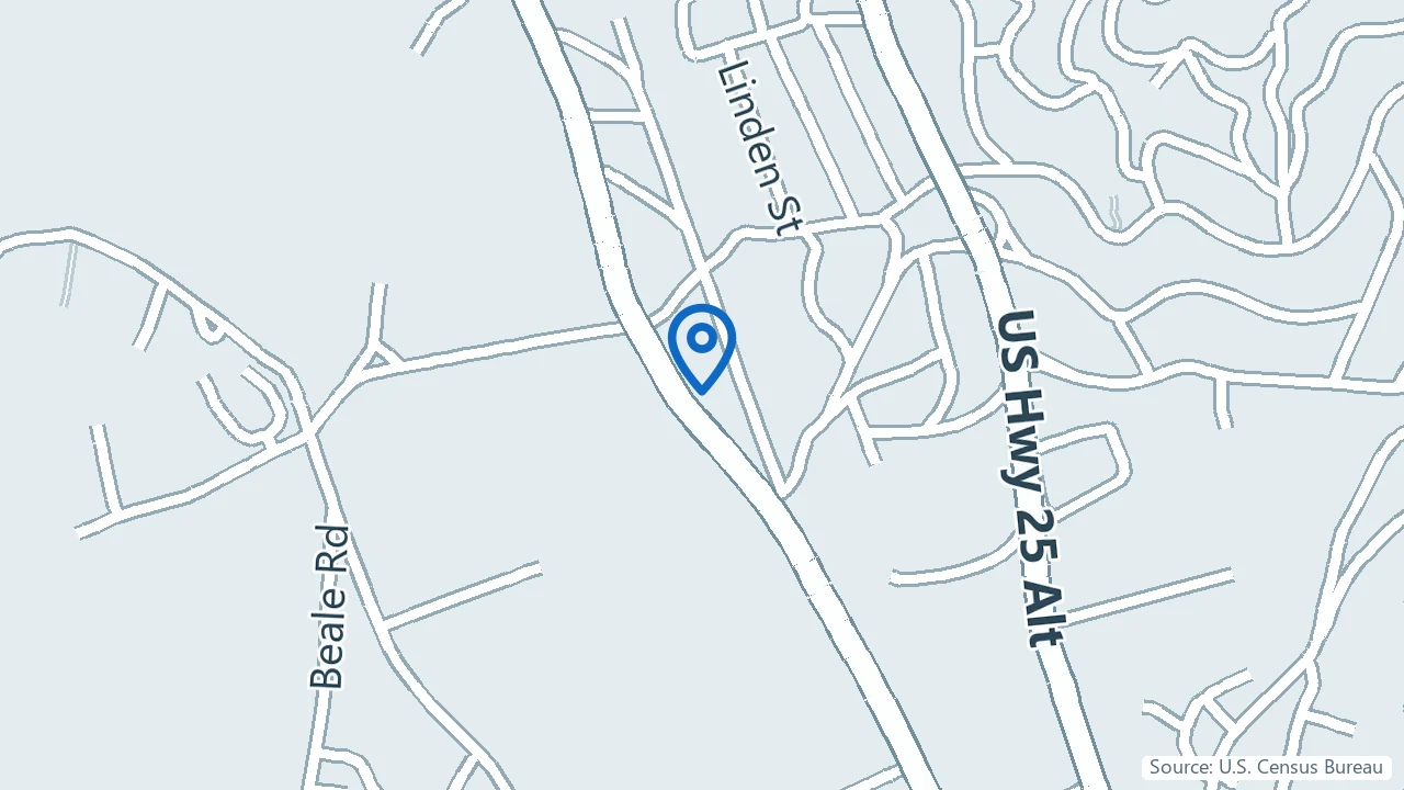 Map showing Zen Psychiatric Services in Arden, North Carolina