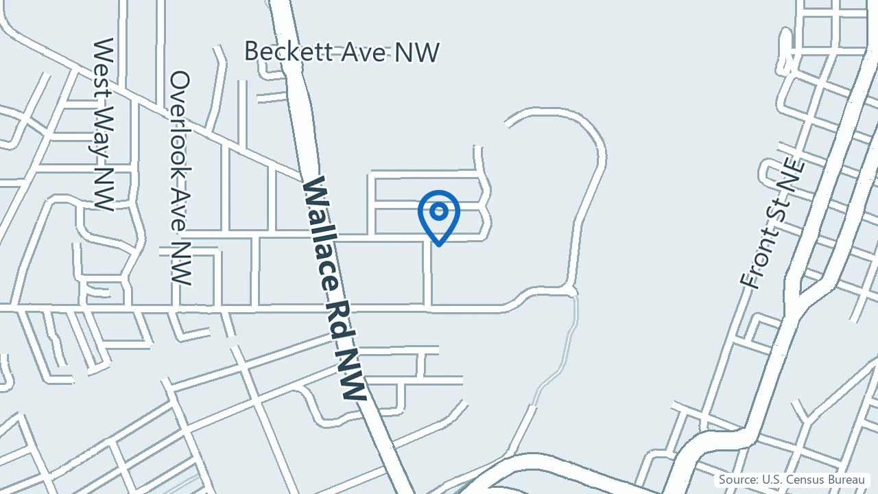 Map showing Well Life Medicine in Salem, Oregon