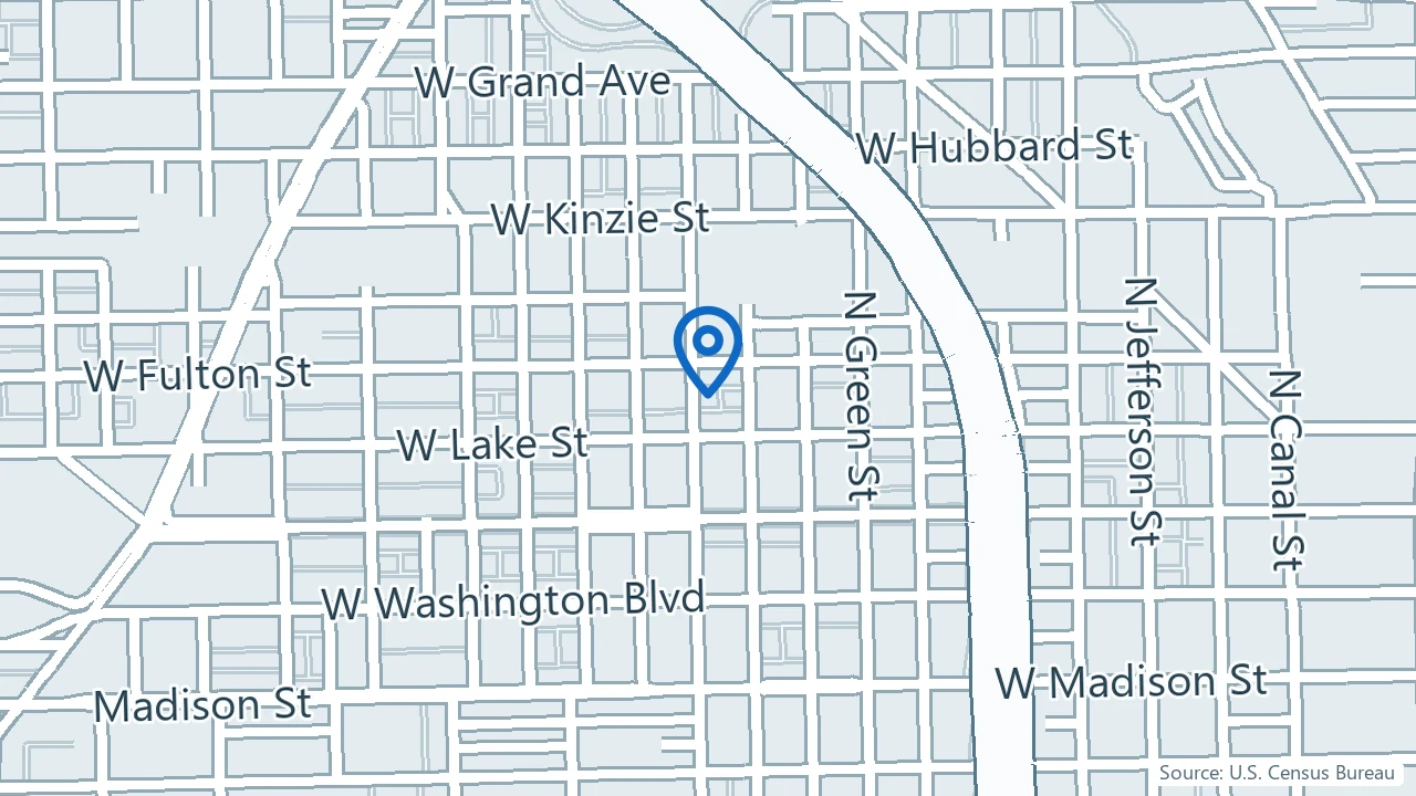 Map showing Luxury Psychiatry Clinic in Chicago, Illinois